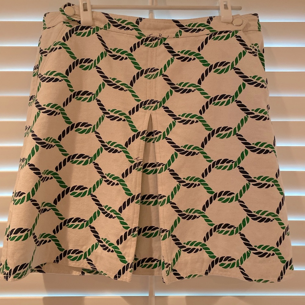 Tory Burch cotton/linen blend nautical skirt